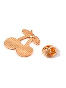 1 pièce Broche créative en fruit de dessin animé, accessoire rafraîchissant d'été en fruit fait main pour vêtements, sac, chapeau, en alliage métallique, pins de décoration mignons