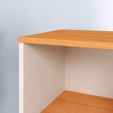 Bedside Table With Niche, Toothpick Legs, Retro Charming Bedroom Bed - Off White - Xem 3