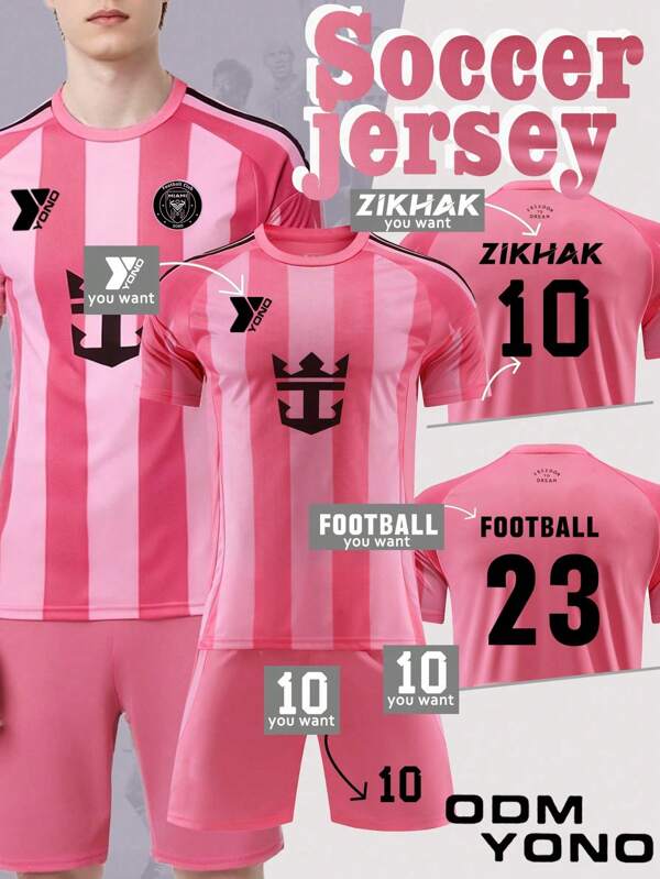 2025 New Miami Vibes, Player's Choice - Premium Pink Soccer Gear That Performs,Stylish,Fashion,Hipster,Casual,Minimal Chic,Personalized,Customized,Custom,Unique,Guy Costumes,Capsule Wardrobe,Men Basic/Street Style,Ideal Gifts For Him,Boyfriend,Family,Friends,For Birthdays,For Vacation/Holiday,For School/Competition,For Sports/Climbing