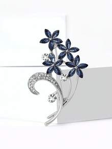 1入時尚閃亮水晶花束胸針，適合女性日常穿著 - 花束 - 查看 10