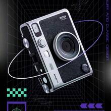 FujiFilm Camera Mini EVO Instant Camera Girly Polaroid Selfie Beauty + 10 Filters Polaroid To Capture Beautiful Moments Black (Type-C)