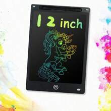 RSP 1pc 16/12/8.5/6.5 Inch LCD Color Drawing Tablet, Writing Pad, With Stylus, Montessori Educational Tool, Erasable Board, Birthday, Christmas, Halloween, Easter Gift