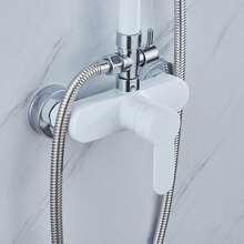 WANLECY Système de douche - Blanc - Voir 4