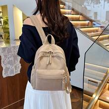 1 件灯芯绒复古背包，涤纶衬里文件袋，多巴胺拉链文具收纳，文化袋，便携式旅行收纳袋，女包，夏季包，度假包，化妆包，钱包，书包，学习用品配件