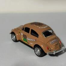 Carrinho Metal Coleções Miniatura Fusca Fricção Edição Especial - Castanho - Visão 4