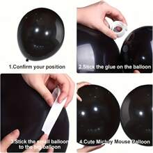 121 Stücke schwarze, rote und marine Ballon Bogen und Girlande Set, Spinnen Thema Ballon Bogen geeignet für Männer, enthält Sternballons und Folienballons, ideal für Baby Shower, Spinnen Thema Geburtstags-Party Dekoration