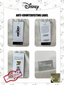 Disney 官方授权帆布手提袋 1 件装 米奇图案帆布单肩包 | 休闲旅行沙滩包 | 大容量可重复使用帆布购物袋 | 花卉印花杂货单肩包，适合日常/外出/购物/返校/沙滩/笔记本电脑包 - 彩色 - 查看 4