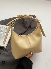 新款畅销高端品质超流行时尚复古优雅简约个性女士单肩斜跨包，大容量便携高品质设计适合户外休闲法棍包，时尚、优雅、简约、个性化、多用途、经典，适用于通勤、办公室、约会、日常使用、购物、下午茶。 - Butter Yellow - 查看 1