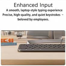 Logitech MK620 Wired Mechanical Keyboard And Mouse Set Silent Technology Sweat And Fingerprint Proof Multimedia Shortcut Programming Key - Black - View 6