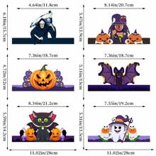 6pcs Halloween Themed Party Decorative Hats, Witch Hat, Pumpkin Hat, Death Cap, Suitable For Halloween Ghost Party, Costume Play, Festival Celebration, Masquerade Ball