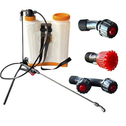 Pulverizador Costal Rino Agro 16L com 3 Bicos e Alavanca Lateral – Jardim, Horta e Lavoura com Máxima Eficiência