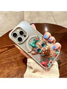 Cute Highland Cow Pattern Premium Magnetic Phone Case For Compatible With IPhone 16/15/14/13/12/11/ProMax/Pro/Plus/XSMax/XS/X,For Compatible With Samsung Galaxy S22/S23/S24/S25/Plus/FE/Ultra,Fashion Female Summer Unique Y2k Cases Transparent Shockproof Anti-Drop Protective Ultra-Thin Design Acrylic+Tpu Hard Back Non-Yellowing Clear Protection Cover Men Stylish Casing Girl Women Ultimate Fundas Para Protectores De Celulares Accessories Friend Gift Aesthetic Protector Forro De Teléfono - Multicolor - View 160