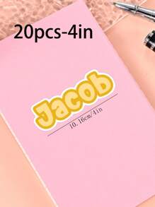 100/50/20/10/1 Pc Customized Name Personalized Stickers - Cartoon Font - Colorful And Variegated Personalized Laptop Stickers, Water Bottle Name Stickers - Suitable For Holiday Gifts, Daily Decorations, Notebook Stickers, Candy Baking Packaging Bag Decorations, School Supplies, Back To School, Multi-Functional, Ornamental, Reusable, Modern, Colorful, Cute, Vintage, Cartoon, Kawaii, Custom, Personalized, Unique, Customized, Workers, Clients, Students, For Business/Work/ Office, For School, Desert Fall Cozy