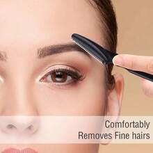 1pc/10pcs/30pcs Canned Eyebrow Razor With Protective Net, Long Stainless Steel Handle, Anti-Scratch Makeup Tool,Cheap,Stocking Stuffers,Makeup,Makeup Tools,Cheap Stuff,Gifts,Gifts For Women,Christmas Gifts - Multicolor - View 8