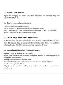 迷你无线立体声耳机，触控防噪运动耳塞，电池寿命长，音质优质 - 白色 - 查看 11