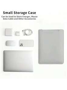 1pc Sleeve Bag For Laptop, 12/13/14/15/16 Inch, Laptop Liner Bag, Bag Accessories For MacBook Air/ Pro/ - Grey - View 7