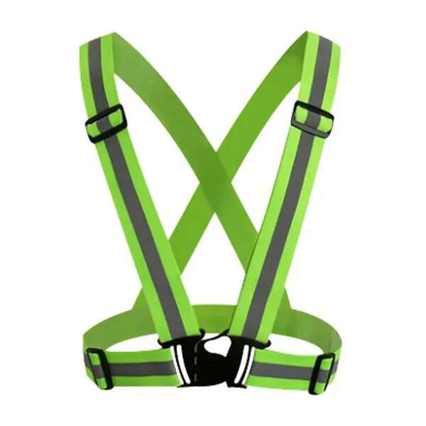 Highlight Reflective Straps Night Work Security Running Safety Adjustable Reflective Vest High Visibility Reflective Jacket