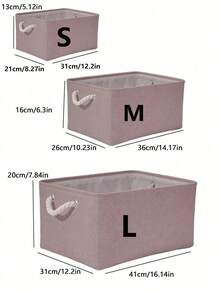 3pcs Thick Foldable Portable Storage Bags, Suitable For Clothes, Pants, Underwear (Large, Medium, Small)