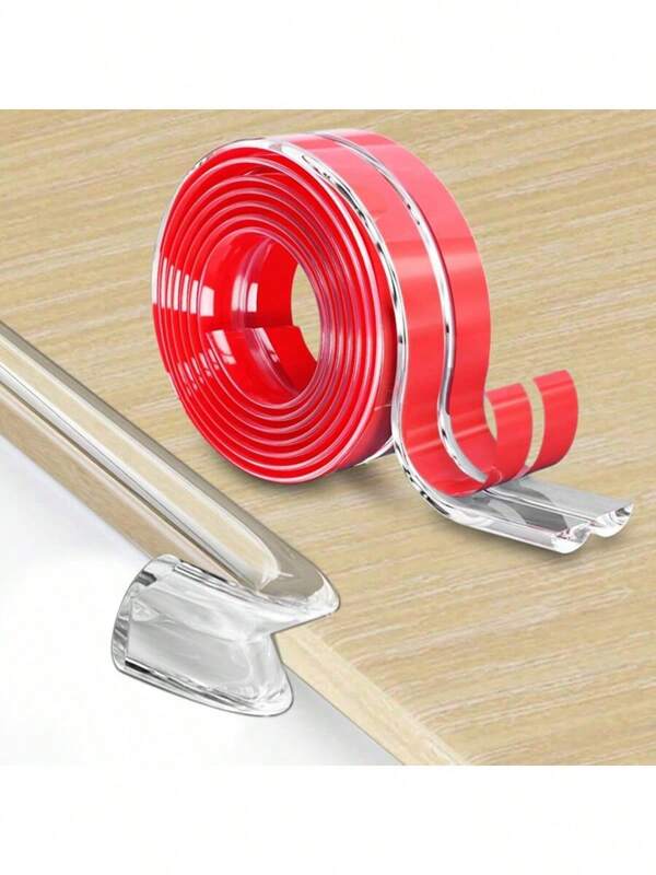 1m/2m/3 Meters Transparent Home & Kids Safety Edge & Corner Guards, Prevent Children From Colliding And Scratching On Table Corners, Walls, Coffee Tables And Desks, Wall Corner Edging, Baby Anti-Collision Wall Sticker, Wall Corner Protector