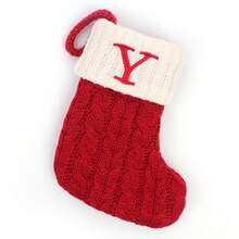 1 جورب مصنوع بالإبرة الأبجدية لعيد الميلاد, ديكور شجرة عيد الميلاد المنزلية, جورب مطرز كيس هدية حلوى, مناسب لحفلات الأعياد, حفلة عيد الميلاد, ديكور المهرجان, مؤتمرات الحزب, ديكور المنزل, ديكور عيد الميلاد المرح, عطلة الميلاد, السنة الجديدة السعيدة, هدية عيد الميلاد, ديكور عيد الميلاد