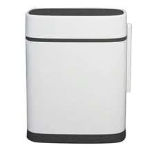 AceHome 14L Slim Plastic Waste Bin With Built-In Toilet Brush - Default - View 5