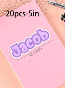 100/50/20/10/1 Pc Customized Name Personalized Stickers - Cartoon Font - Colorful And Variegated Personalized Laptop Stickers, Water Bottle Name Stickers - Suitable For Holiday Gifts, Daily Decorations, Notebook Stickers, Candy Baking Packaging Bag Decorations, School Supplies, Back To School, Multi-Functional, Ornamental, Reusable, Modern, Colorful, Cute, Vintage, Cartoon, Kawaii, Custom, Personalized, Unique, Customized, Workers, Clients, Students, For Business/Work/ Office, For School, Desert Fall Cozy