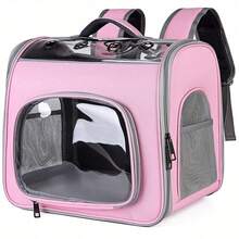 1 Piece Candy Colored Pet Transport Backpack For Cats And Dogs, Breathable And Practical, Large Capacity(Randomly With Cat Head Pattern) - Multicolor - View 13