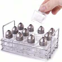 Back Of House Ltd Salt &Amp; Pepper, Spices, Seasonings Empty Rack - Stainless Steel Storage Rack Restaurant Kitchen - 12 Mini