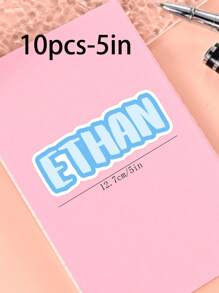 100/50/20/10/1 Pc Customized Name Personalized Stickers - Cartoon Font - Colorful And Variegated Personalized Laptop Stickers, Water Bottle Name Stickers - Suitable For Holiday Gifts, Daily Decorations, Notebook Stickers, Candy Baking Packaging Bag Decorations, School Supplies, Back To School, Multi-Functional, Ornamental, Reusable, Modern, Colorful, Cute, Vintage, Cartoon, Kawaii, Custom, Personalized, Unique, Customized, Workers, Clients, Students, For Business/Work/ Office, For School, Desert Fall Cozy