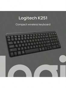 Logitech K251 莫蘭迪粉 無線靜音鍵盤 藍牙三設備一鍵切換 超薄巧克力鍵 Mac/iPad/安卓通用 女生辦公神器