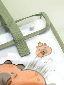 5 种不同颜色的透明风琴袋（水豚），横向 13 层隔层设计，学生文件整理器，证书和奖品的透明插页，大容量办公用品，用于课本、书籍和文件、文件夹、文件整理器、文具、文件整理器、返校、学校用品 - 彩色 - 查看 7