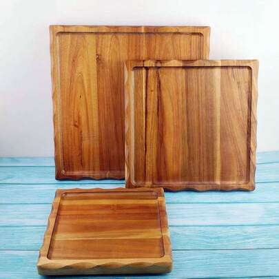 Khay gỗ vuông màu hồng nhạt trang nhã, sang trọng, thích hợp làm khay trà khách sạn, khay đựng bộ ấm trà, khay trang trí quầy bar, khay đựng trái cây, khay bánh ngọt, khay đồ ăn nhẹ, khay trang trí, khay cà phê, khay phục vụ món ăn phương Tây, đa năng sử dụng được cả bốn mùa.