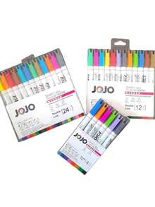 Two Lines Pens Glitter Metallic Outline Marker Metallic Double Line Art Contour Pen (DREAM DOUBLE LINE) Back To School - 彩色 - 查看 5