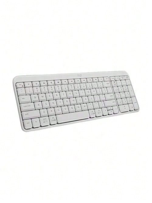Logitech K251無線藍牙鍵盤 超薄巧克力靜音鍵 三裝置切換 至薄機身 Mac/Win/iOS/Android全相容 莫蘭迪高級配色 - 白色 - 查看 1