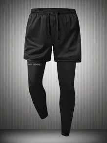 Herren Lässig Sportanzug, Outfit mit Buchstaben Muster für Outdoor, Fitness, Läss, Team, geeignet für Frühling, Herbst und Winter