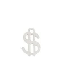 20 Peças Achados de Pingente de Dólar de Aço Inoxidável, Encantos do Símbolo U$ para Suprimentos de Fabricação de Joias DIY, Acessórios