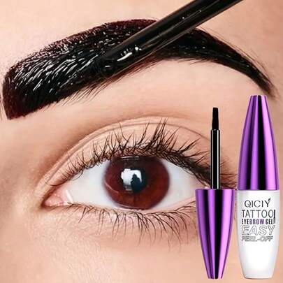 Waterproof Semi-Permanent Eyebrow Tinting Gel - Long-Lasting, No Smudging, Suitable For All Light Beige Tones. Peel-Off Eyebrow Gel. Suitable For Music Festivals, Parties, Easter And Holiday Gifts.