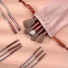 Makeup Brush Set 13 Pcs Premium Synthetic Foundation Powder Concealers Eye Shadows Blush Makeup Brushes With Organizer Bag