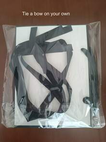 1/2/5pcs-Landscape Style Kraft Paper Gift Bags, Shopping Bags, Packaging Bags With Handles,Bowknot Decor Tote Bag, White Large Capacity Paper Handbag, Halloween Thanksgiving Christmas New Year Wedding Birthday Gift Package Bag, Simple Solid Color Shopping Bag, Small Business Supplies, Cheapest Items Available, Jewelry Gift Wrapping Boxes For Christmas Party, Summer Wedding, Wedding Season, Outdoor Party, Holiday Party - White - View 10