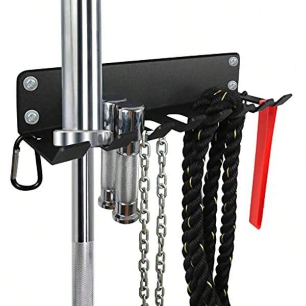 Home Gym Storage HeavyDuty Barbell Holder Kettlebells Weight Bar Workout Rack Equipment Foam Roller Jump Rope Resistance Band