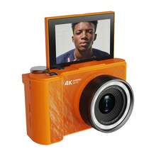 W&O 2MP AF Digital Camera With 3.0-Inch Display 2500mAh Battery 128GB Expandable Type-C Charging MP3 Player Video Recording Flash Light Games Album - Orange - View 4