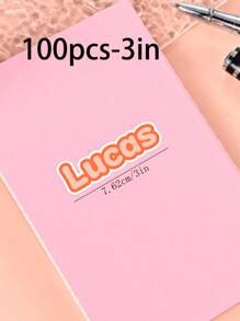 100/50/20/10/1 Pc Customized Name Personalized Stickers - Cartoon Font - Colorful And Variegated Personalized Laptop Stickers, Water Bottle Name Stickers - Suitable For Holiday Gifts, Daily Decorations, Notebook Stickers, Candy Baking Packaging Bag Decorations, School Supplies, Back To School, Multi-Functional, Ornamental, Reusable, Modern, Colorful, Cute, Vintage, Cartoon, Kawaii, Custom, Personalized, Unique, Customized, Workers, Clients, Students, For Business/Work/ Office, For School, Desert Fall Cozy