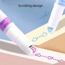 6 支/8 支套装花卉轮廓记号笔、荧光荧光笔、波浪轮廓笔，适用于学生计划突出显示、夏季