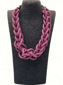 MARLIWOO 1pc Handmade Gothic Style Necklace, Fashion Punk Party Accessory - Multicolor - View 19