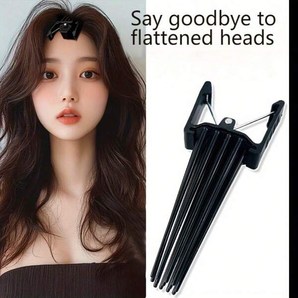 1pc/2pcs Messy Fluffy Hair Clip, Hair Styling Accessory, Fluffy Hairstyle Tool, Natural Voluminous Hair Root, Bangs Layout Hair Accessory, For Styling And Adding Fluffiness, Suitable For Both Men And Women, Commuting Hair Care Assistant