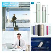 Refillable Perfume Atomizer Travel Bottle 5ml Leakproof Luxury Travel Perfume Refillable Bottle, Portable Fragrance Atomiser Light Green - Nhiều màu - Xem 4