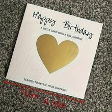 3pcs Surprise Reveal Cards, Valentine's Day Reveal Cards, Birthday Scratch Cards, Writing Cards, Scratch Game - White - View 3