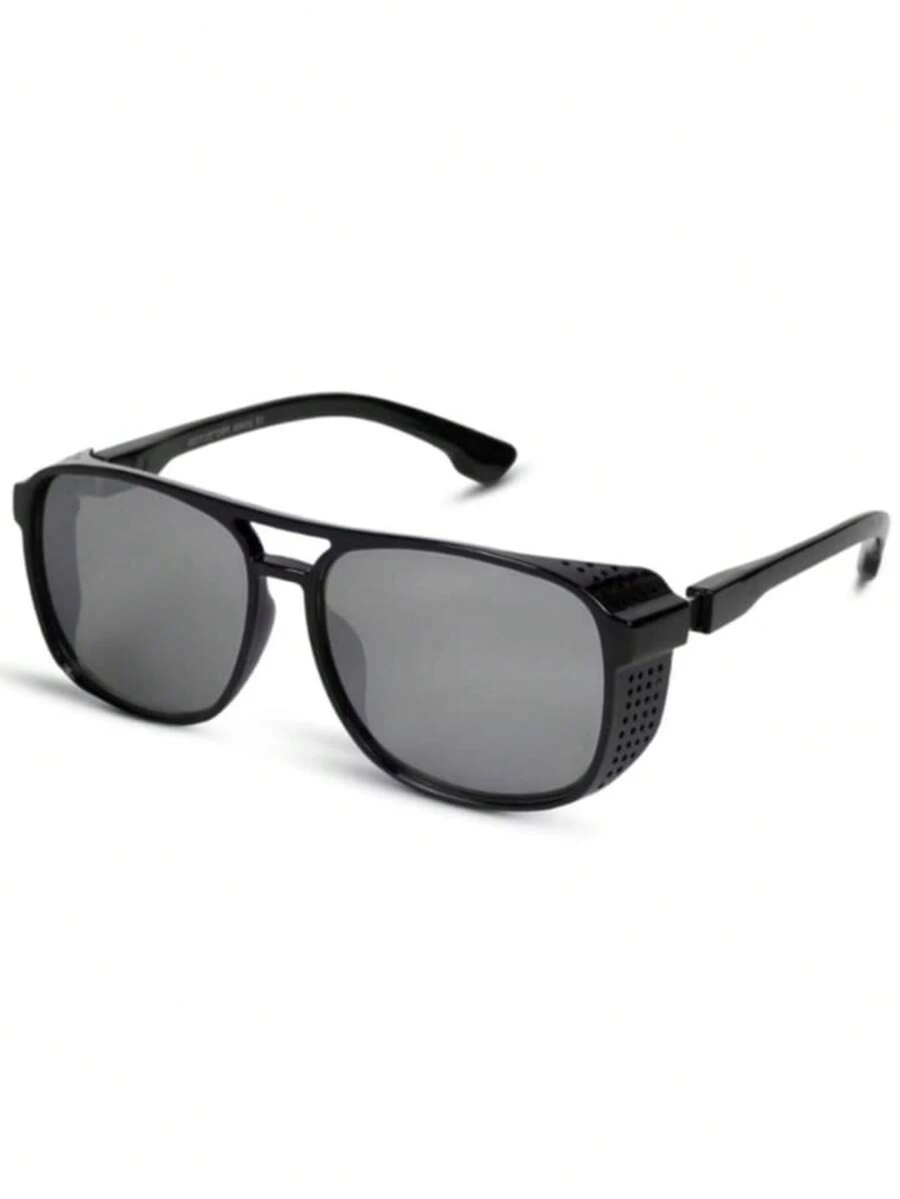 Alok Sunglasses Side Protection Steampunk Zoe Sol Masculine - Silver - View 1