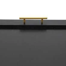 Stylish Rectangular Stovetop Cover, 76x55 Cm, Durable Paint-Free Panel, Multi-Functional Serving Tray, Easy To Clean, Load Capacity 20 Kg, Perfect Kitchen Accessory - Black - View 6