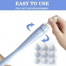 7 In 1 Ear Wax Removal 2025 QGrips Ear Wax Removal Tool Reusable And Washable Replacement Soft Silicone Tips For Cleaner Earwax Ear Wax Removal Kit Contains 7 Types Of Ear Cleaner Tools - 如圖 - 查看 6